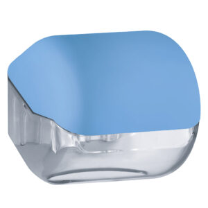 619az toilet paper dispenser light blue coloured roll sheets marplast