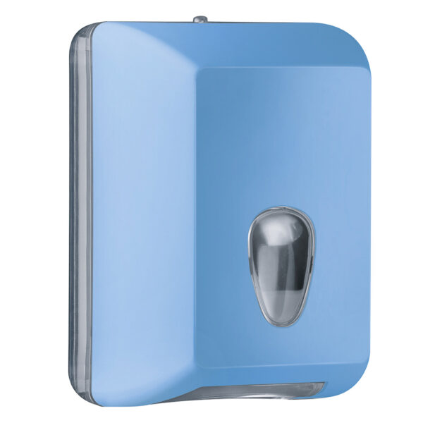 622az toilet paper dispenser interleaved sheets light blue colored marplast