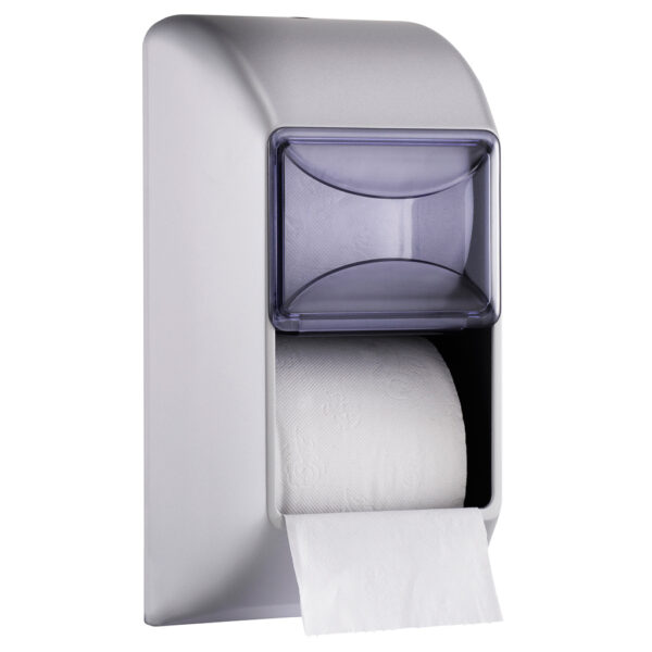 670sat satin finish double toilet paper dispenser marplast