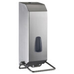 736sat soap dispenser gel filling 1200 ml brushed stainless steel marplast