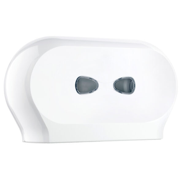 773 marplast white double roll toilet paper dispenser