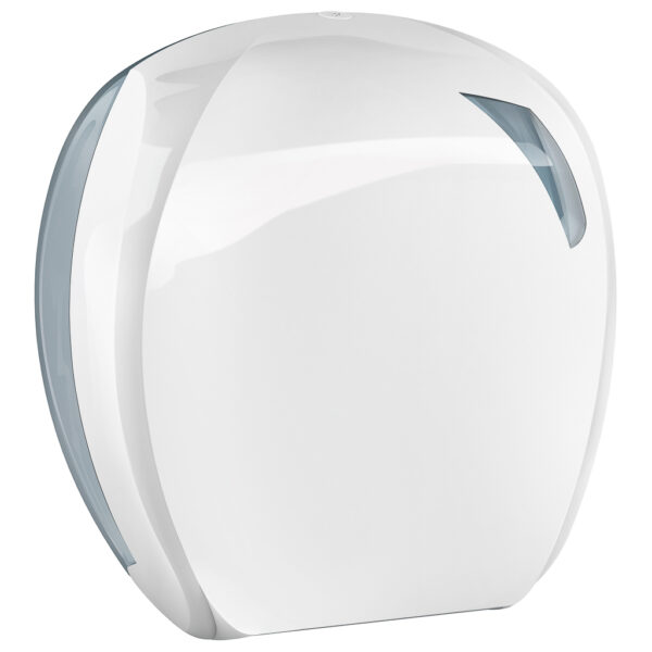 908 marplast maxi jumbo white skin toilet paper dispenser