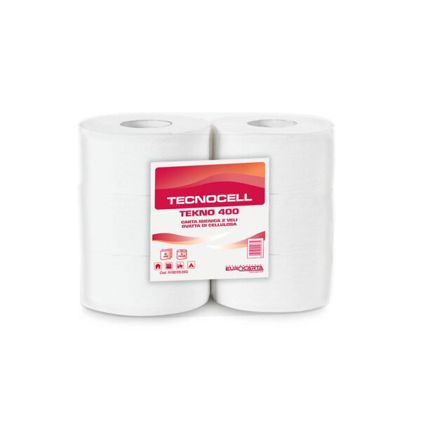 PC320319 tekno400 maxi jumbo 6 rolls eurocarta toilet paper